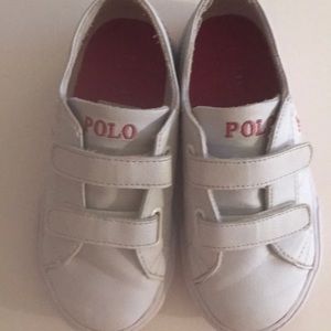 Little girl polo sneakers